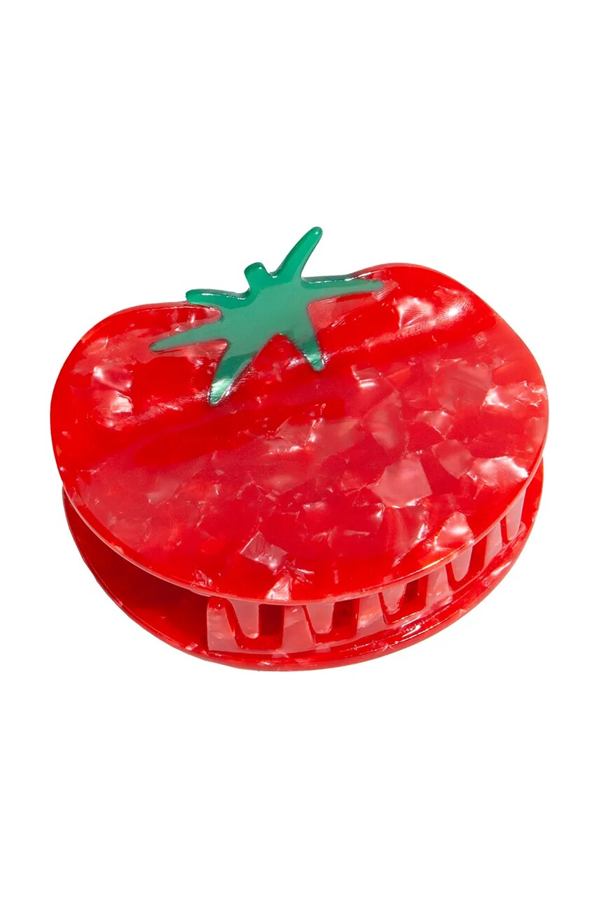 Levně Sponka do vlasů Eat My Socks Tomate červená barva