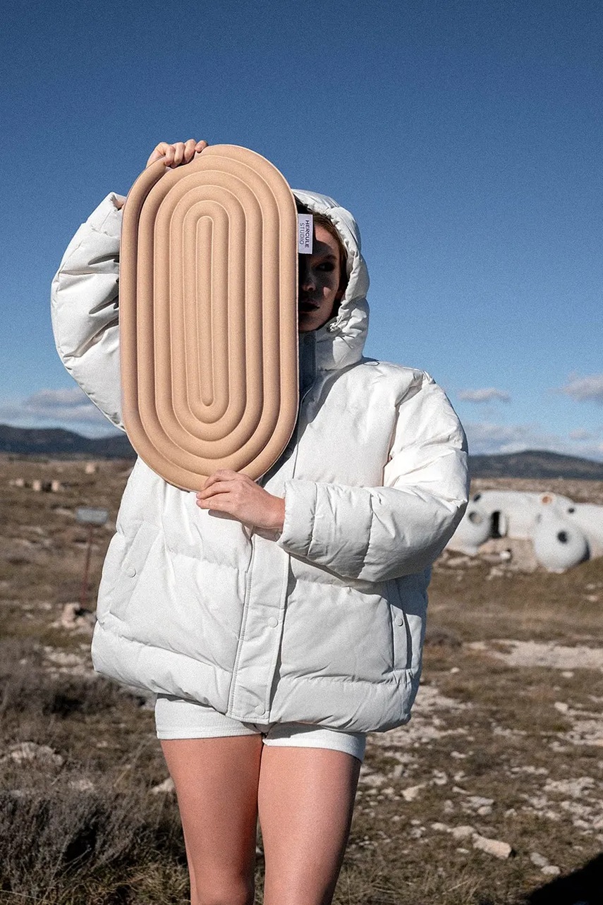 Στρώμα γυμναστικής Hercule Studio 37 x 58 x 0,8 cm χρώμα: μπεζ φωτογραφία