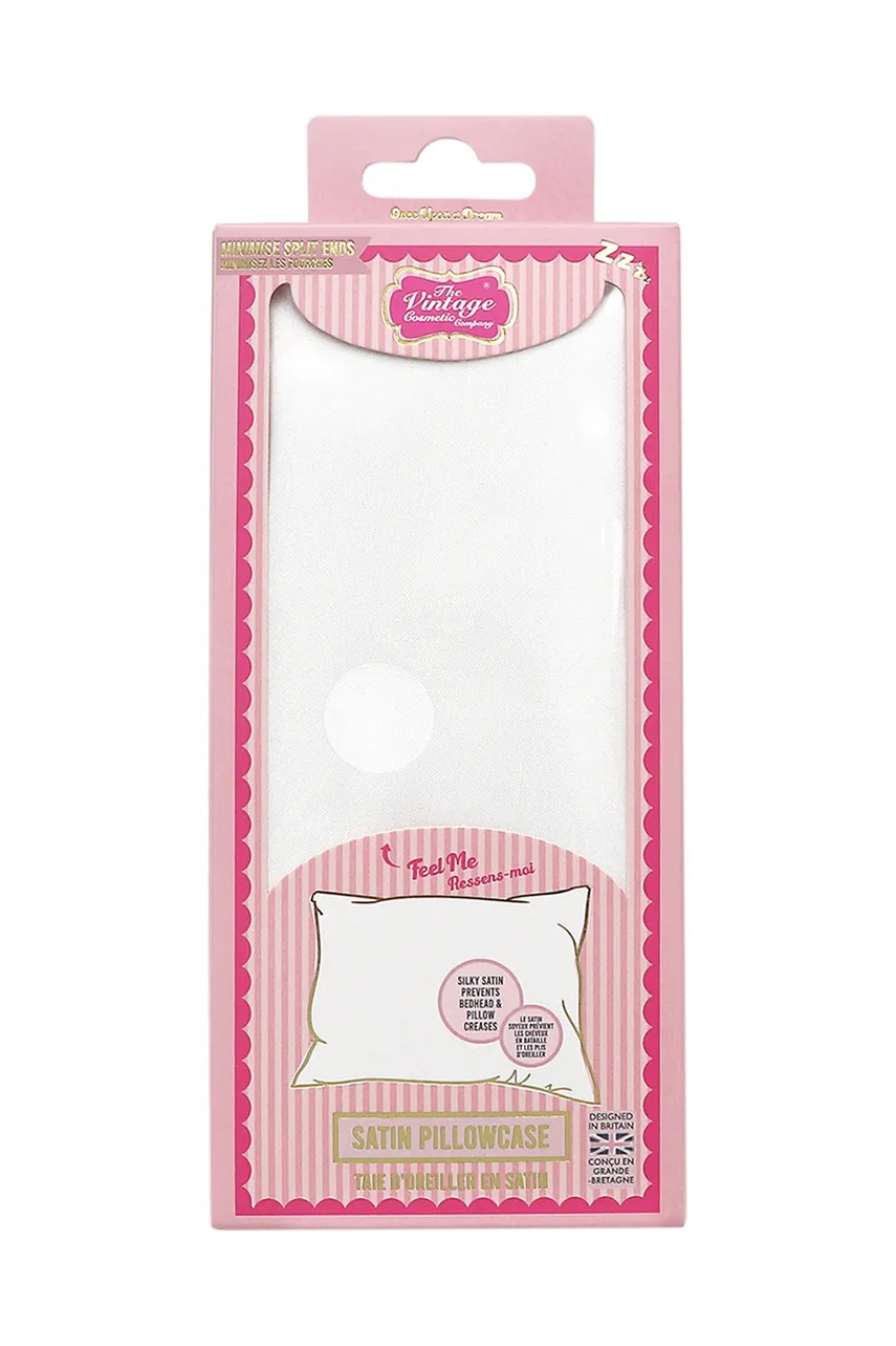 Сатиновая наволочка для подушки The Vintage Cosmetics Company Pillowcase White 75 x 50 cm цвет белый Сатиновая наволочка для подушки The Vintage Cosmetics Company Pillowcase White 75 x 50 cm цвет белый