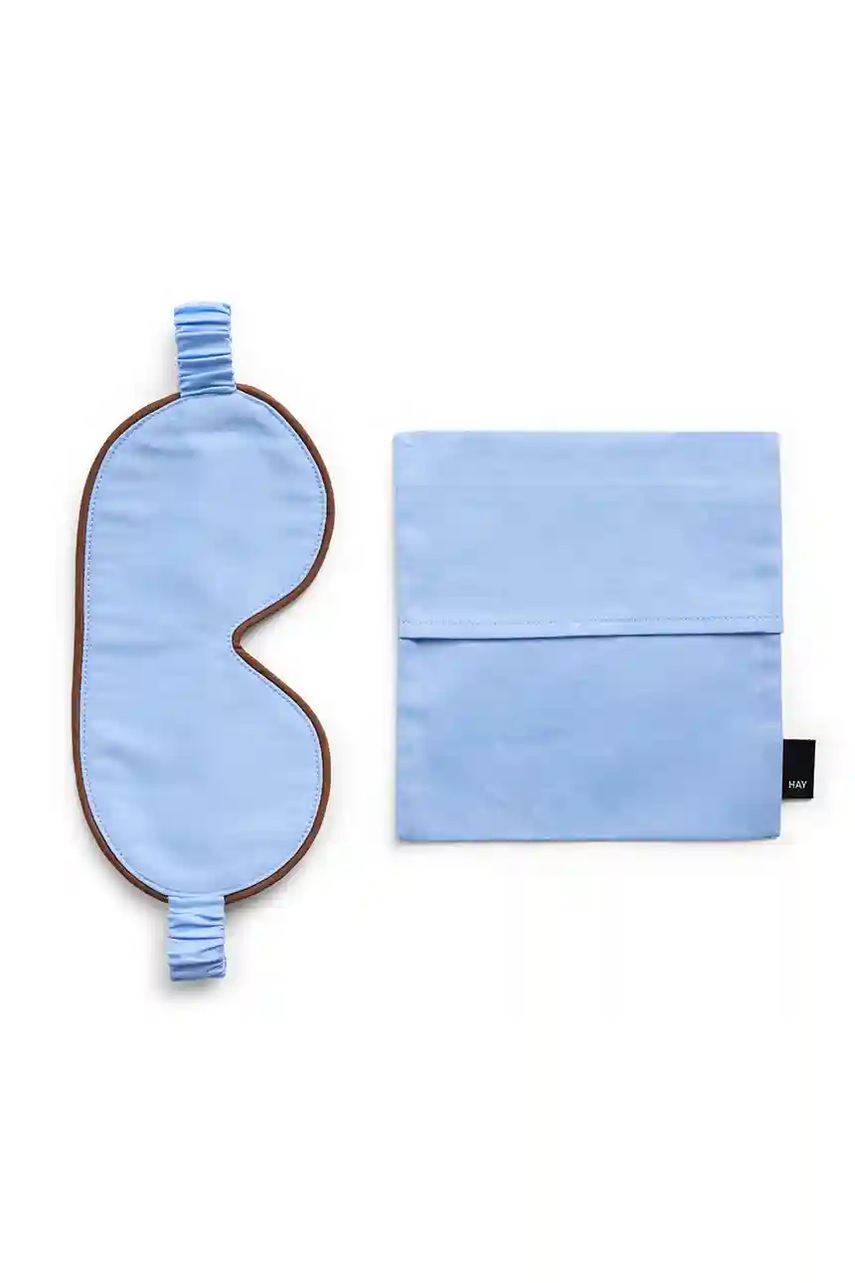 Levně Bavlněná maska na oči HAY Outline Sleep Mask modrá barva