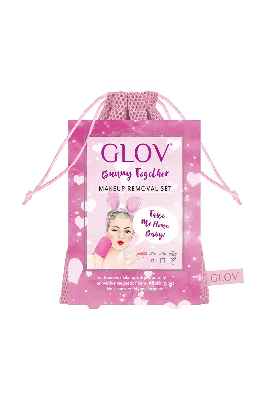 Σετ περιποίησης προσώπου GLOV Bunny Together Set χρώμα: ροζ φωτογραφία