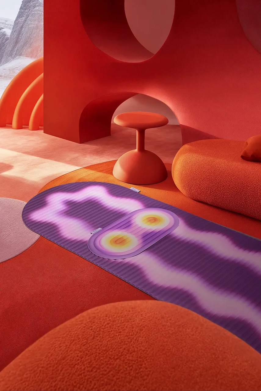 Στρώμα γιόγκα Hercule Studio Archy x Univers Uchronia 190 x 68 cm χρώμα: πολύχρωμο φωτογραφία