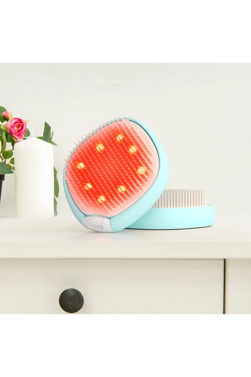 Προηγμένη βούρτσα μαλλιών με φωτισμό led FOREO Flip Play Advanced χρώμα: μπλε φωτογραφία