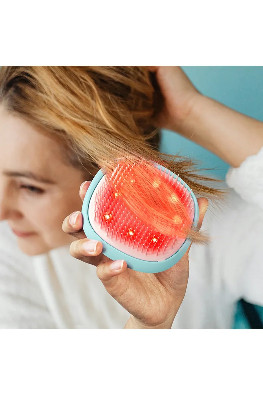 Προηγμένη βούρτσα μαλλιών με φωτισμό led FOREO Flip Play Advanced χρώμα: μπλε φωτογραφία