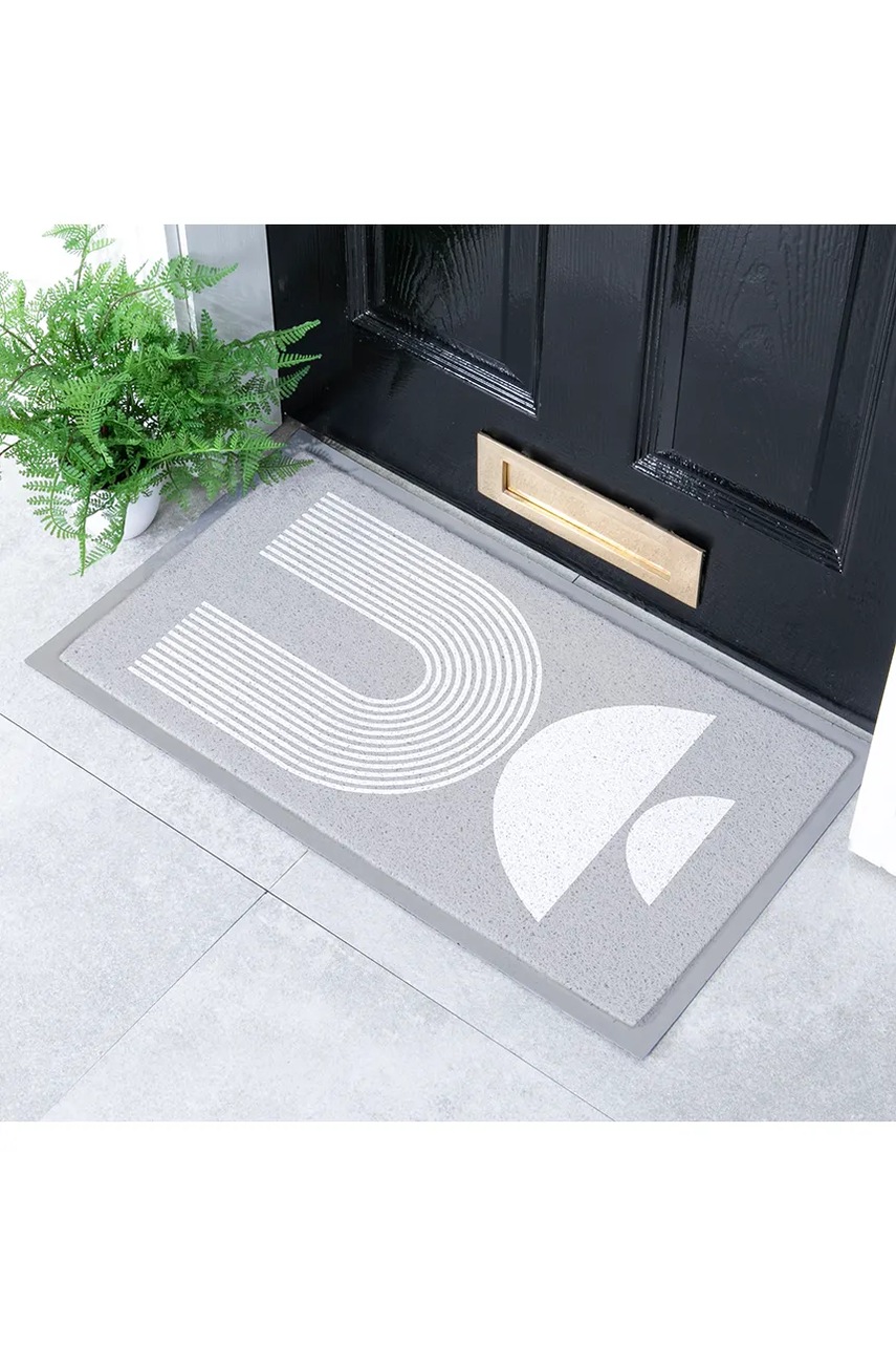 Χαλάκι Artsy Doormats Grey Half Moon 70 x 40 cm φωτογραφία