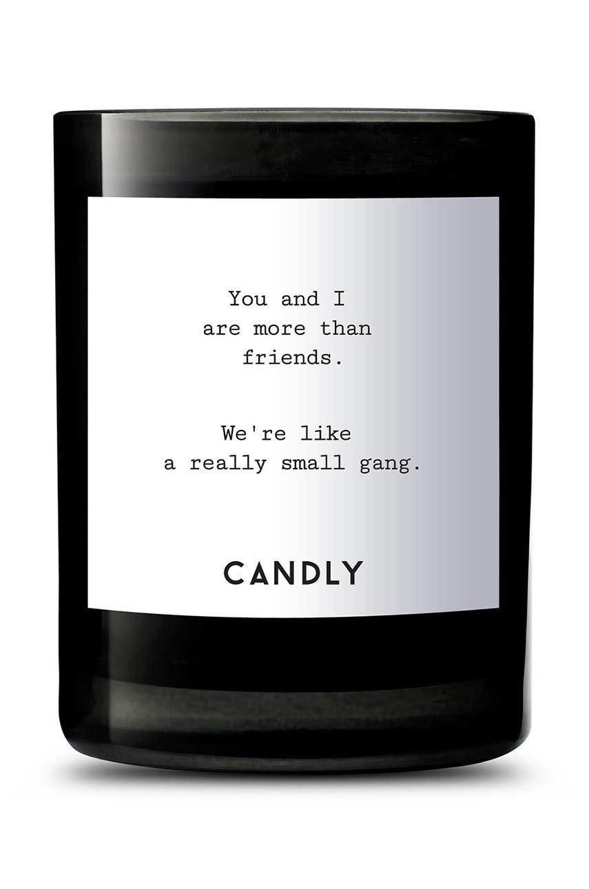 

Candly Ароматна соева свещ You and I are more than friends 250 g, Черен