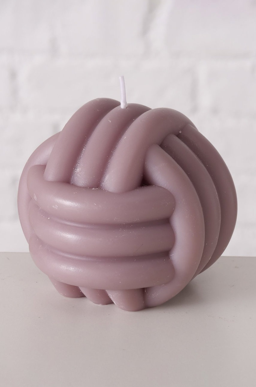 

Boltze Свещ без аромат Knot, Виолетов