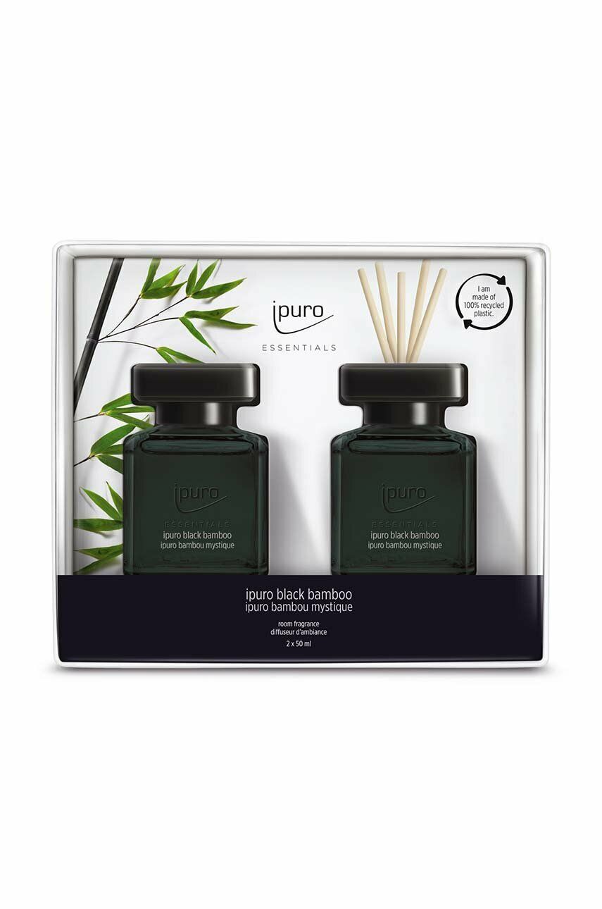 Ipuro kit difuzor de aromă Black Bamboo, 2 x 50 ml