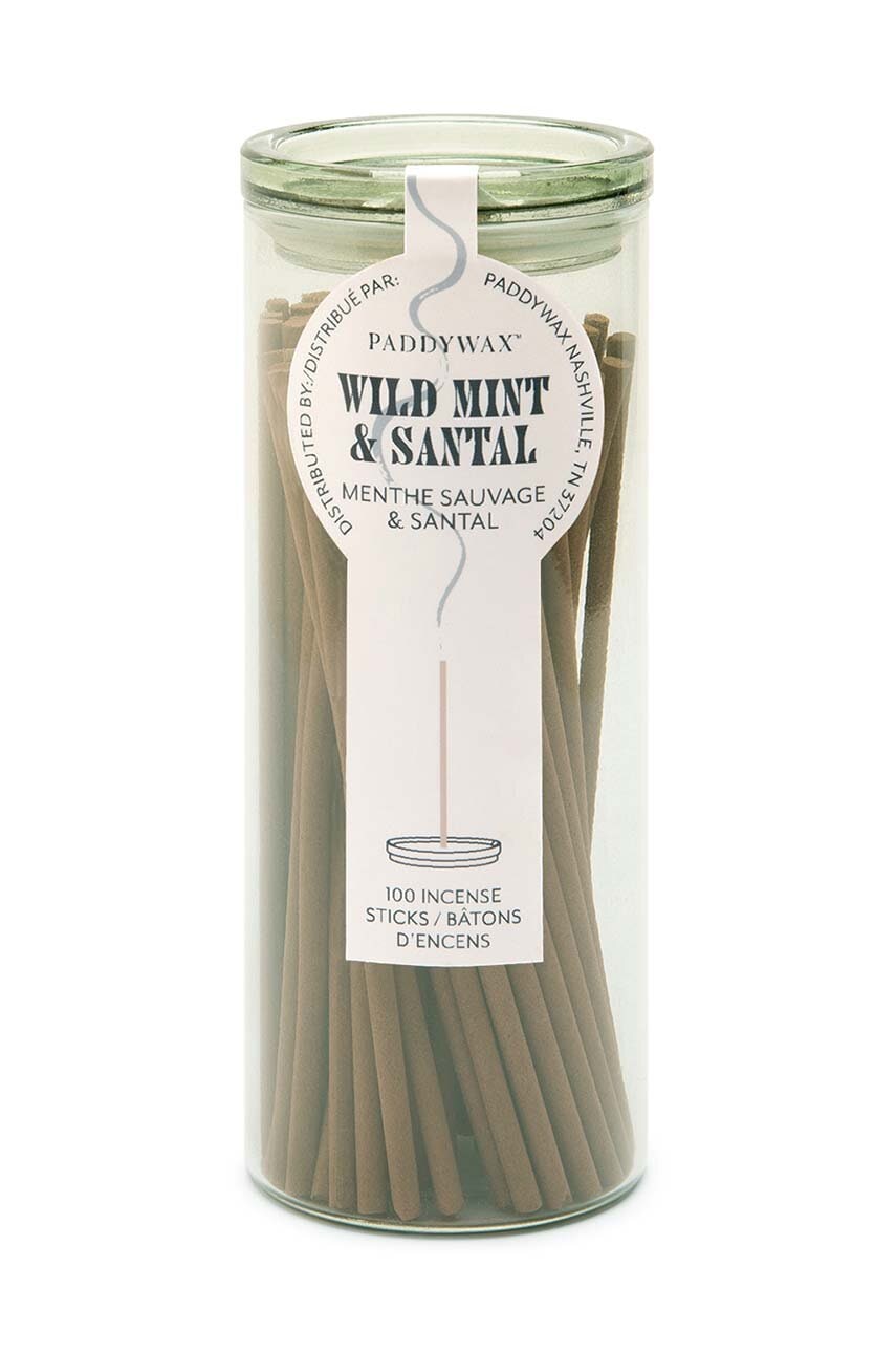 Paddywax set de tămâie parfumată Wild Mint & Santal 100-pack