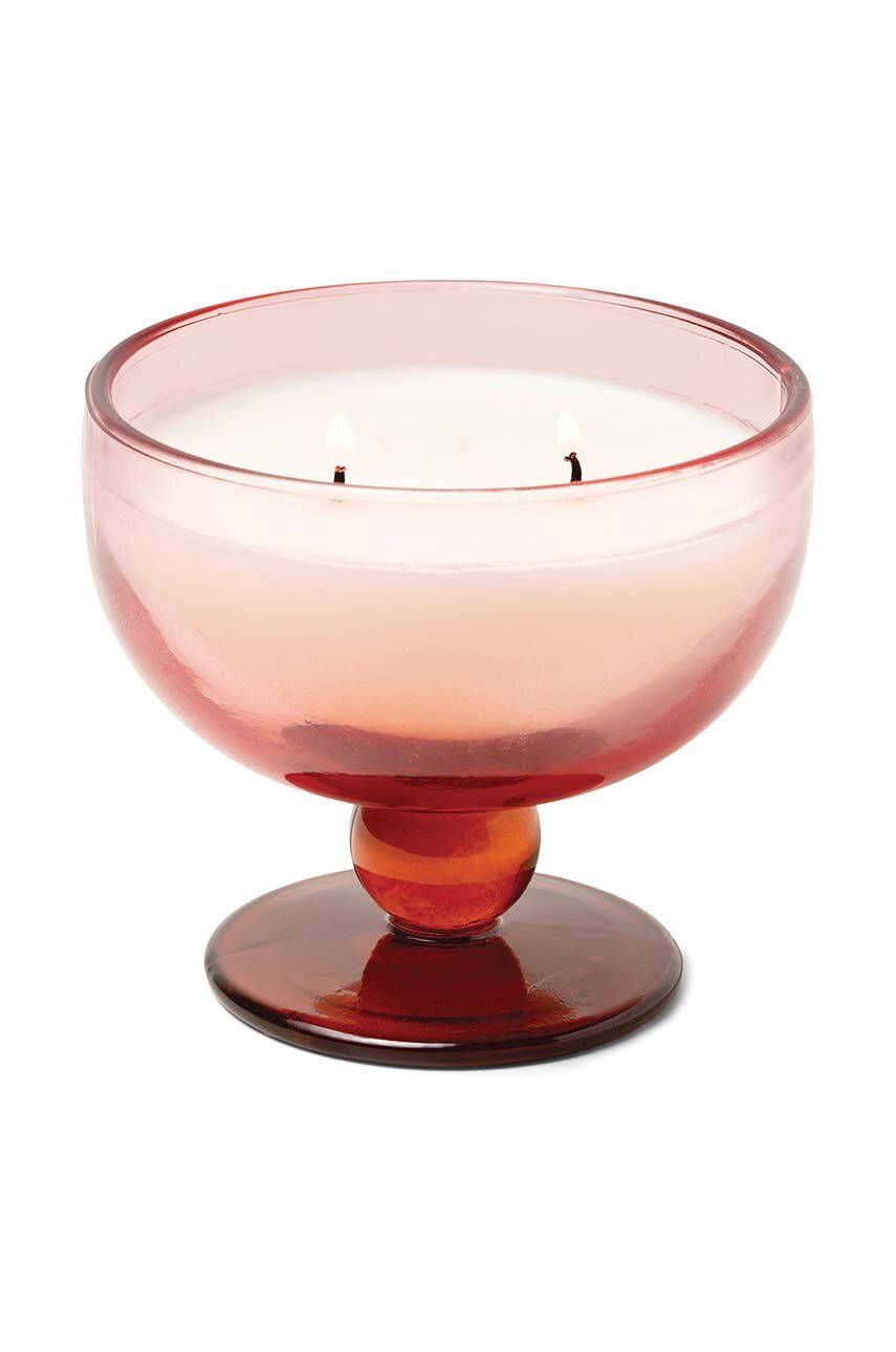 Vonná sójová svíčka Paddywax Saffron & Rose 170 g - růžová