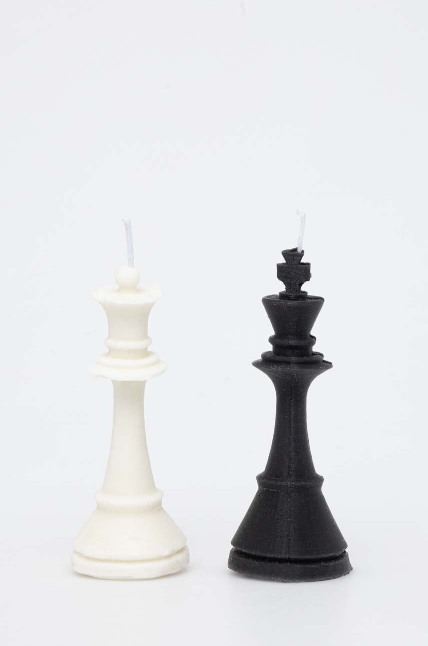 

Комплект свещи Really Nice Things Chess Shaped (2 броя), Многоцветен