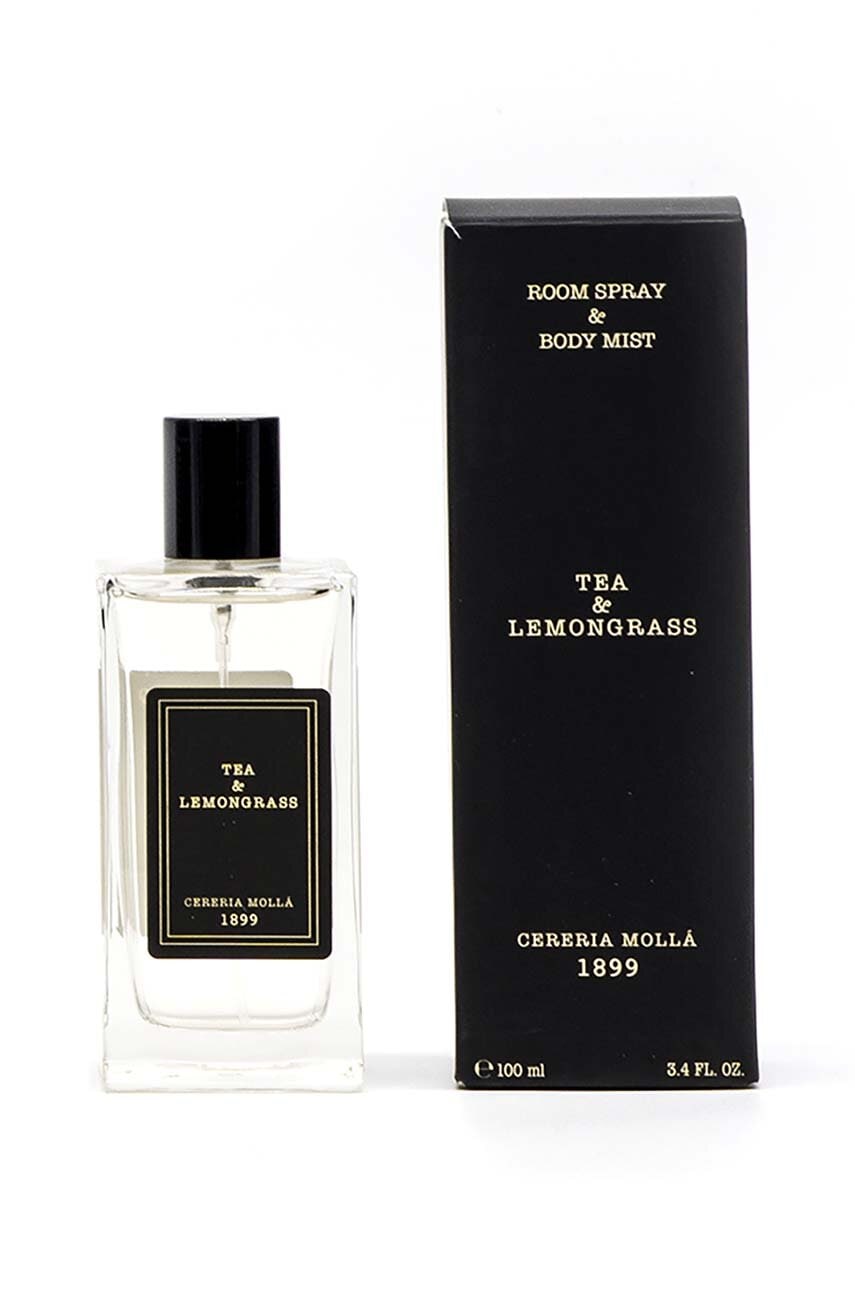 Pokojová vůně Cereria Molla Tea & Lemongrass 100 ml - černá - Sklo