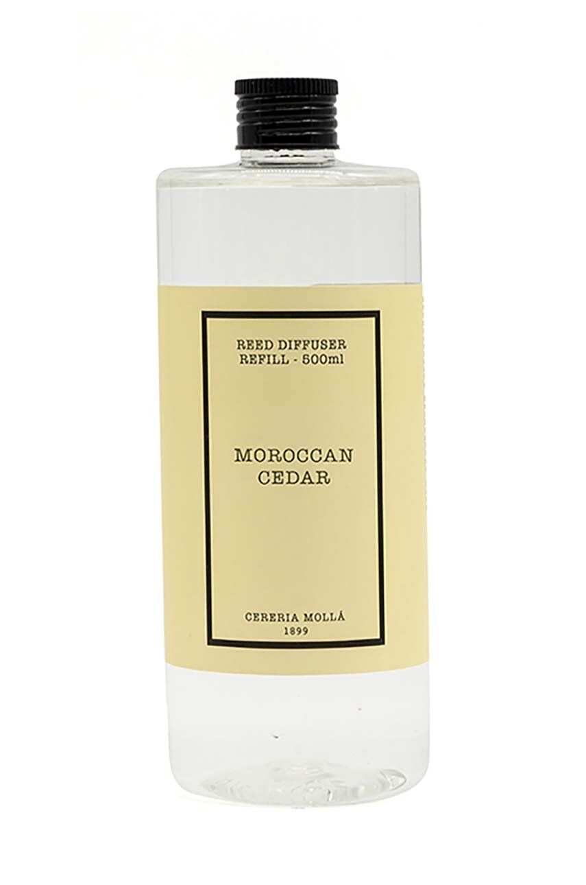 Náhradní náplň do aroma difuzéru Cereria Molla Moroccan Cedar 500 ml - žlutá - Umělá hmota