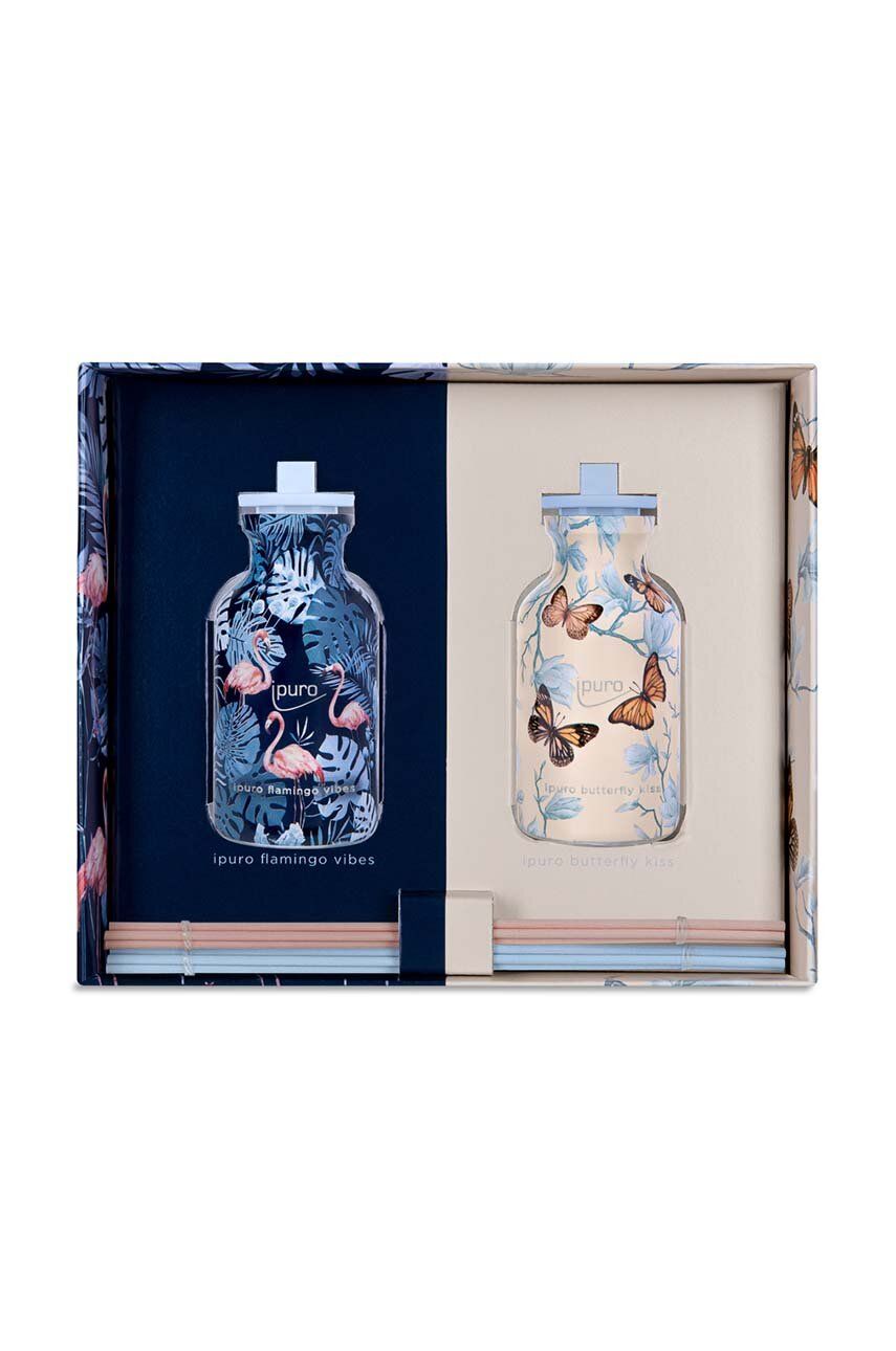 Ipuro kit difuzor de aromă Butterfly Kiss & Flamingo Vibes 2x 50 ml 2-pack