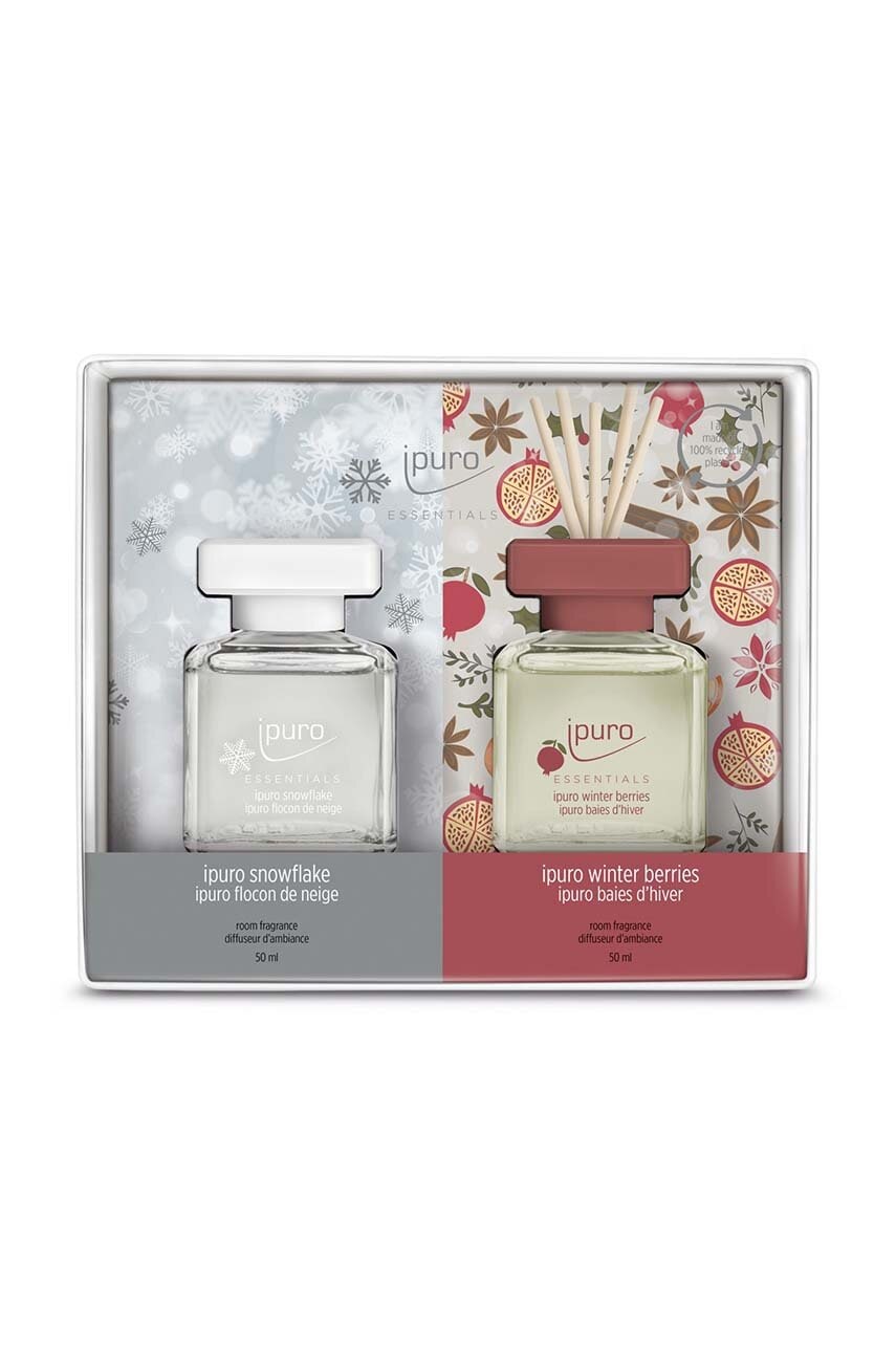 Ipuro kit difuzor de aromă Snow Flakes / Winter Berries 2 x 50 ml 2-pack