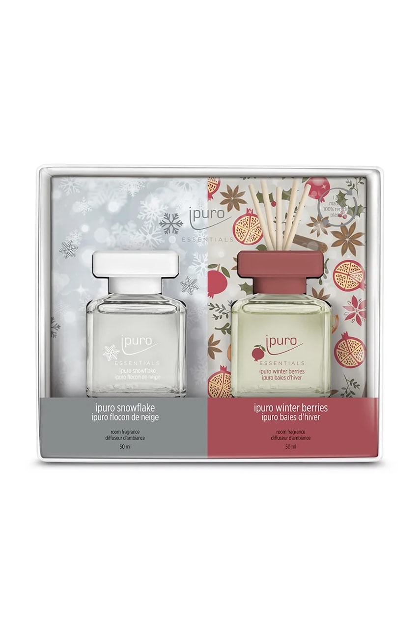 Ipuro kit difuzor de aromă Snowflakes & Berries 2 x 50 ml 2-pack Ipuro kit difuzor de aromă Snowflakes & Berries 2 x 50 ml 2-pack