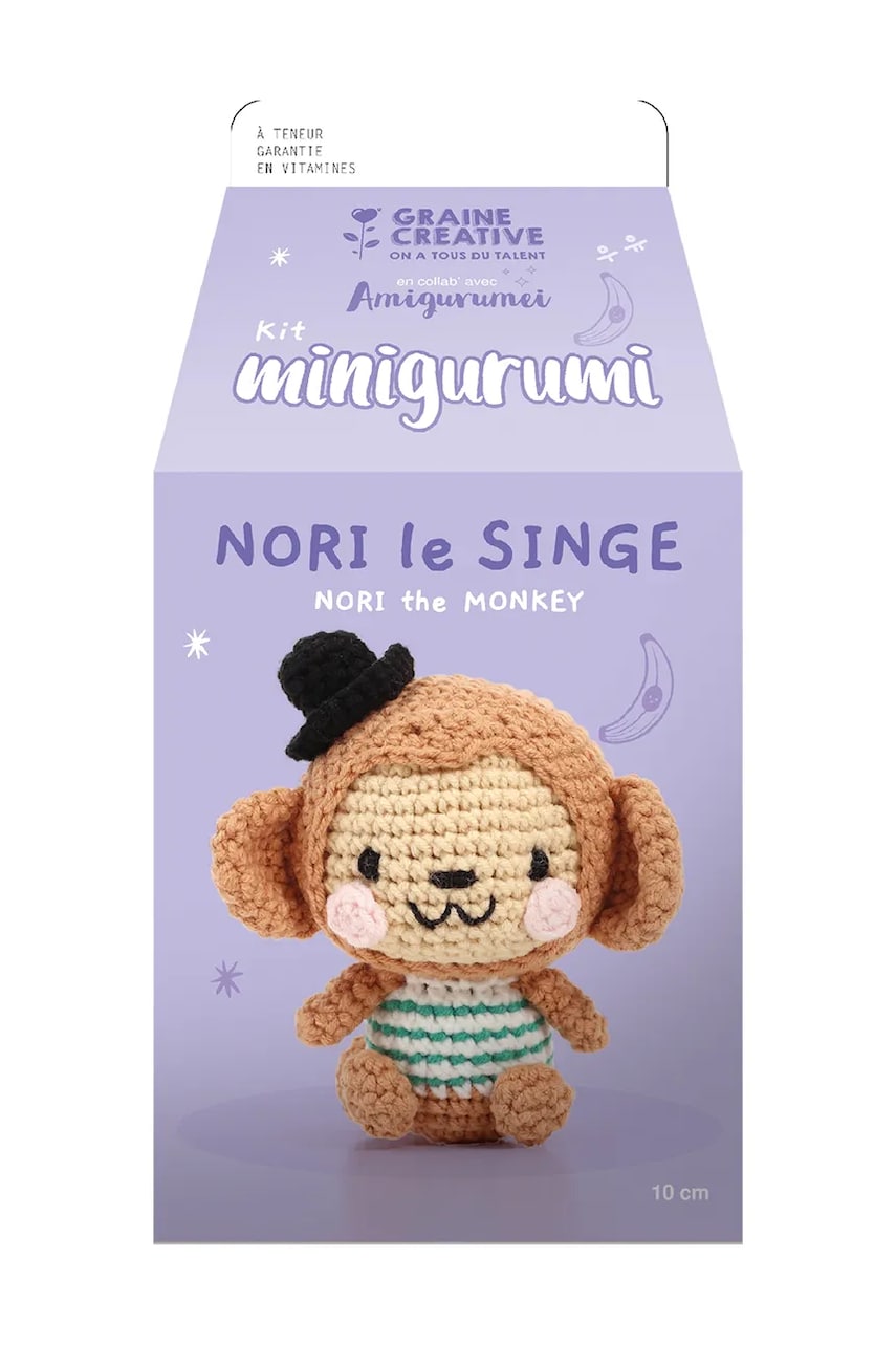 Graine Creative trusa de crosetat Kit Minigurami Singe Norki Graine Creative trusa de crosetat Kit Minigurami Singe Norki