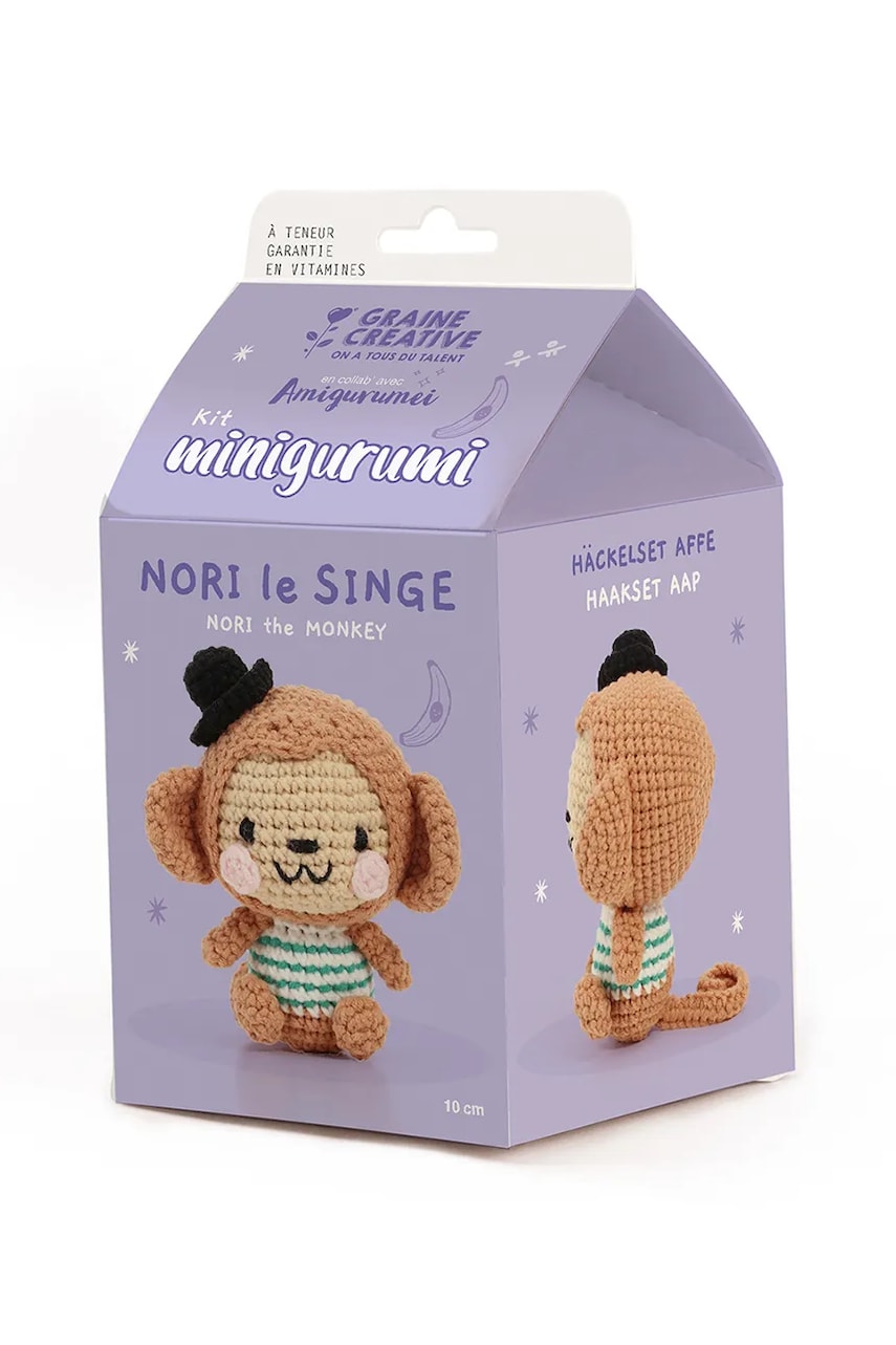 Набор для вязания крючком Graine Creative Kit Minigurami Singe Norki Набор для вязания крючком Graine Creative Kit Minigurami Singe Norki