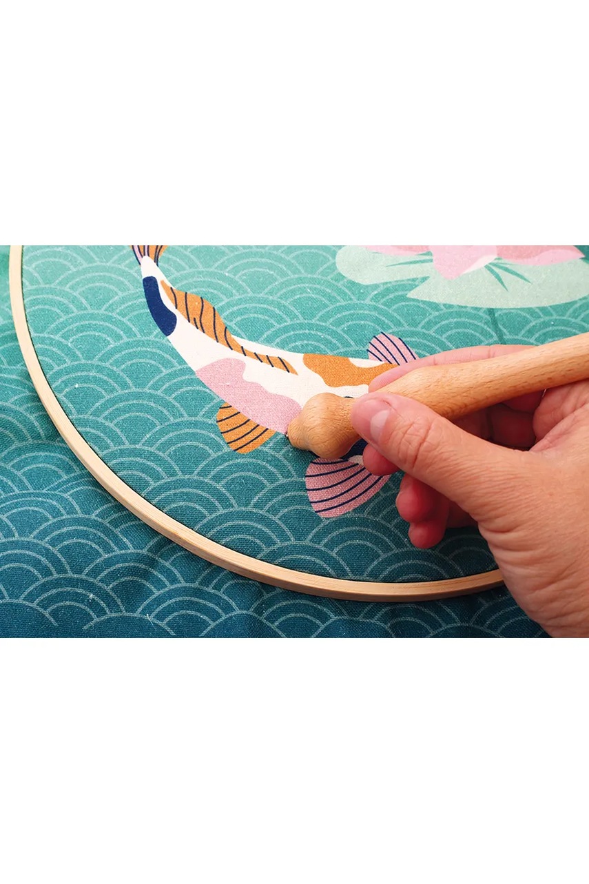 Κιτ κεντήματος Graine Creative Kit Punch Needle Carpe Koi χρώμα: πολύχρωμο, 0 φωτογραφία