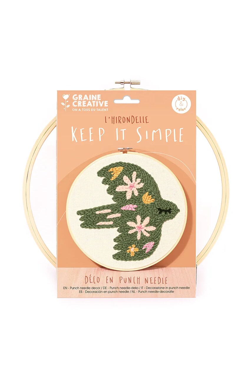 Graine Creative trusa de crosetat Kit Punch Needle Oiseau Graine Creative trusa de crosetat Kit Punch Needle Oiseau