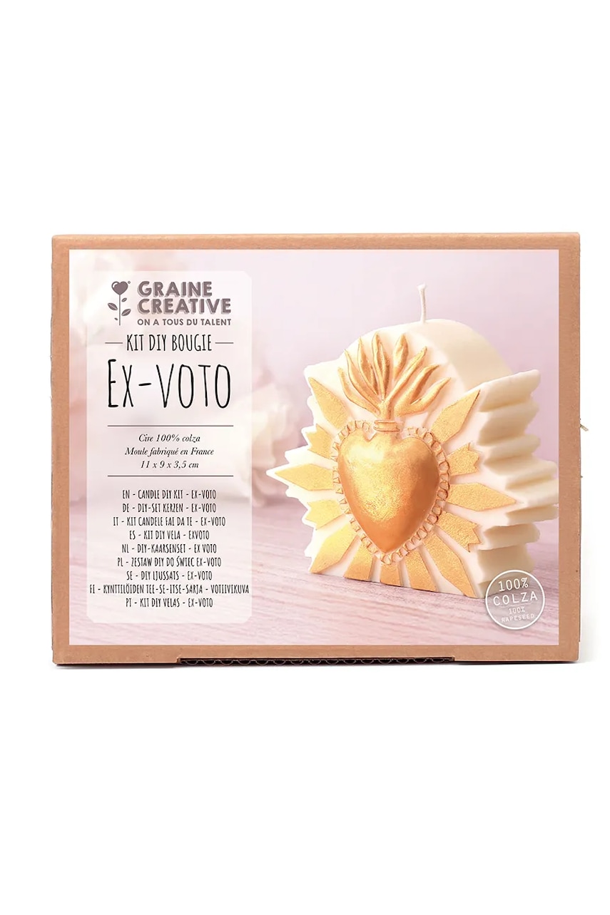 Graine Creative set de lumânări diy Ex Voto 25 x 9 x 5,8 cm