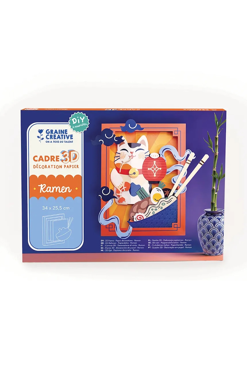 Graine Creative Kit de ramă DIY 3d Paper Decorations 34 x 25,5 cm multicolor