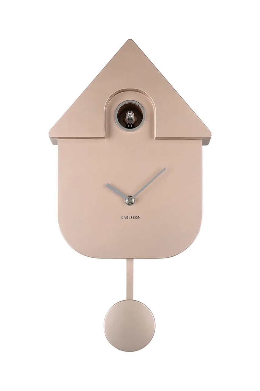 Levně Kukačkové hodiny Karlsson Modern Cuckoo Metallic více barev