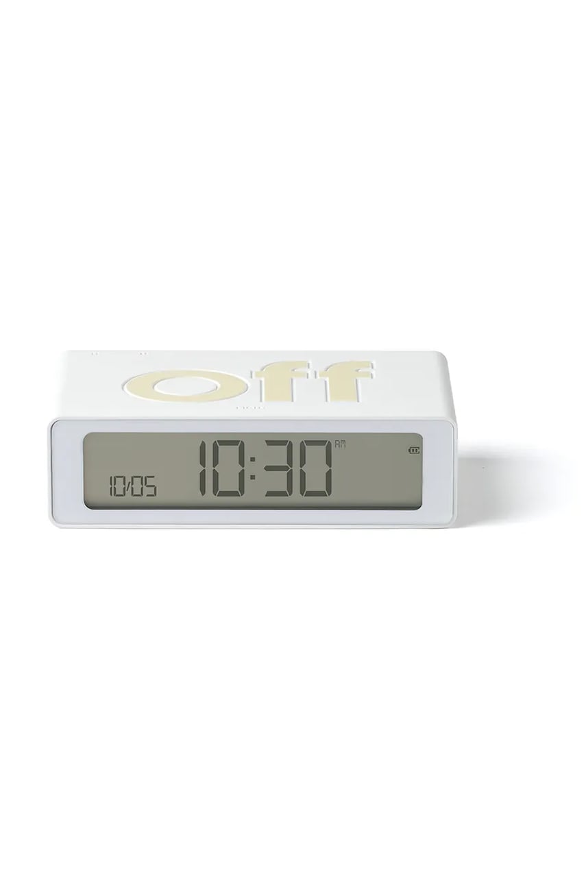 Lexon ceas cu alarmă reversibil Flip Mini culoarea alb, 0