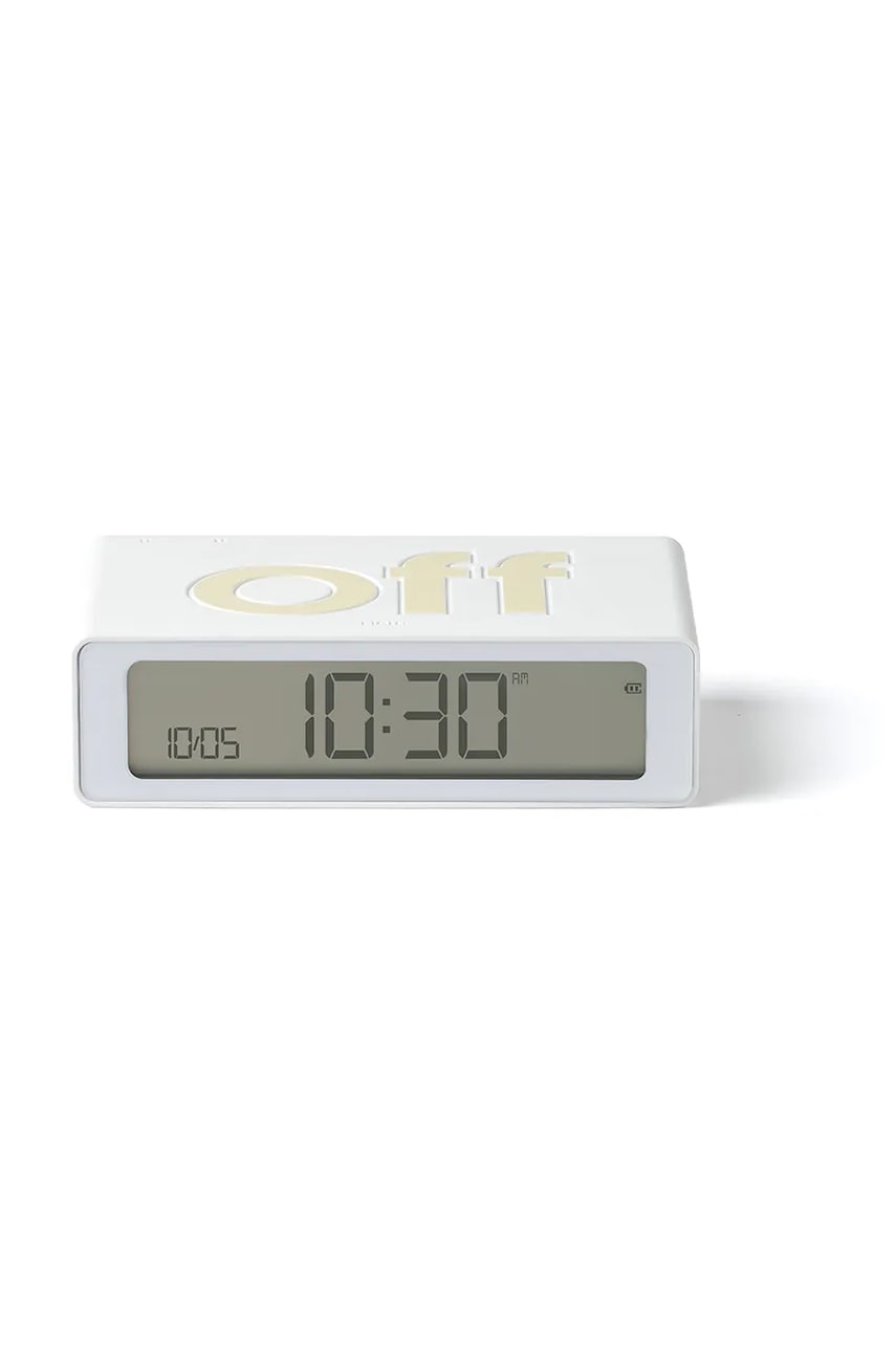 Lexon ceas cu alarmă reversibil Flip Mini culoarea alb, 0