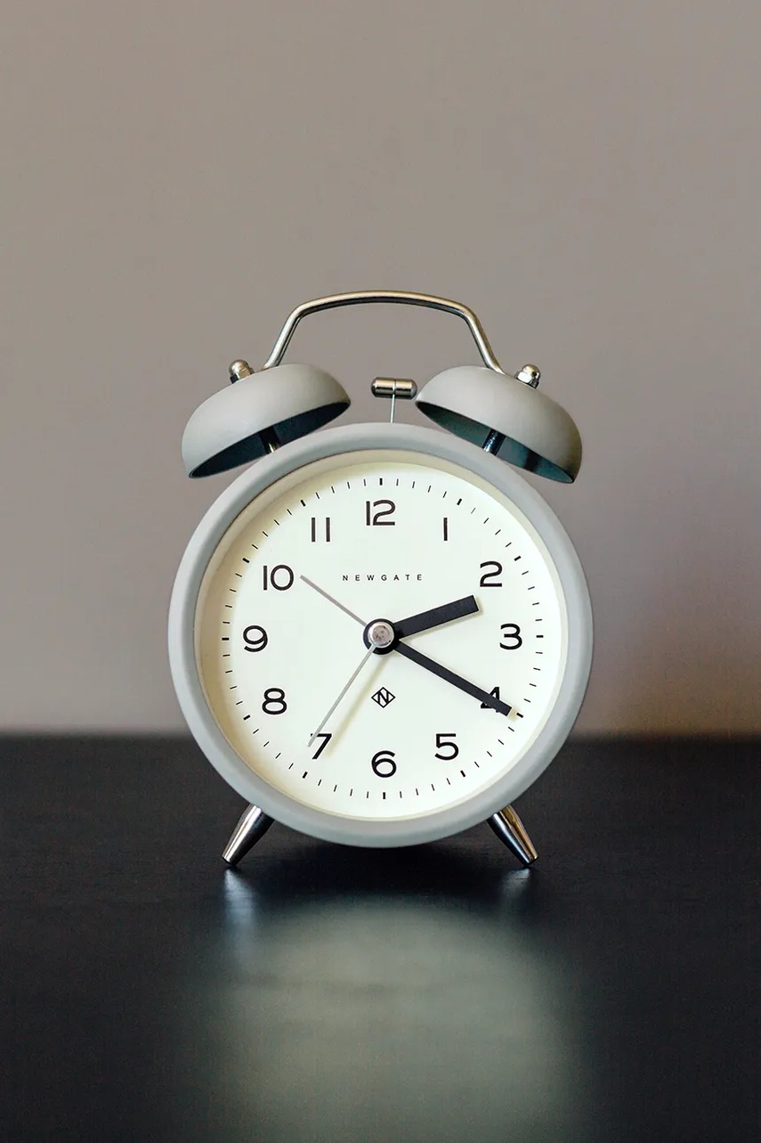 Ξυπνητήρι Newgate Charlie Bell Echo χρώμα: γκρι, 0 φωτογραφία