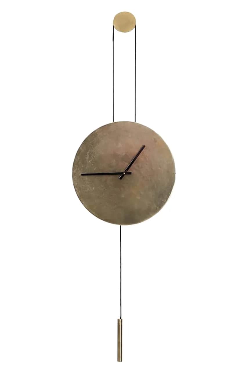 home & lifestyle ceas de perete culoarea maro home & lifestyle ceas de perete culoarea maro