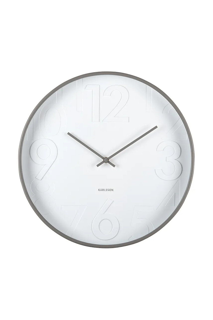 Karlsson ceas de perete Ayuno culoarea gri