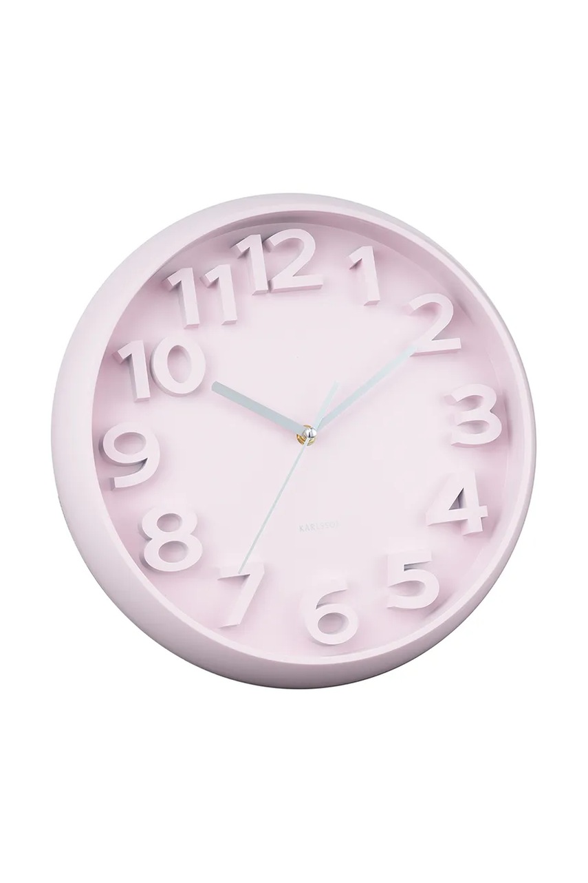Настенные часы Karlsson Elevated Classic цвет розовый
