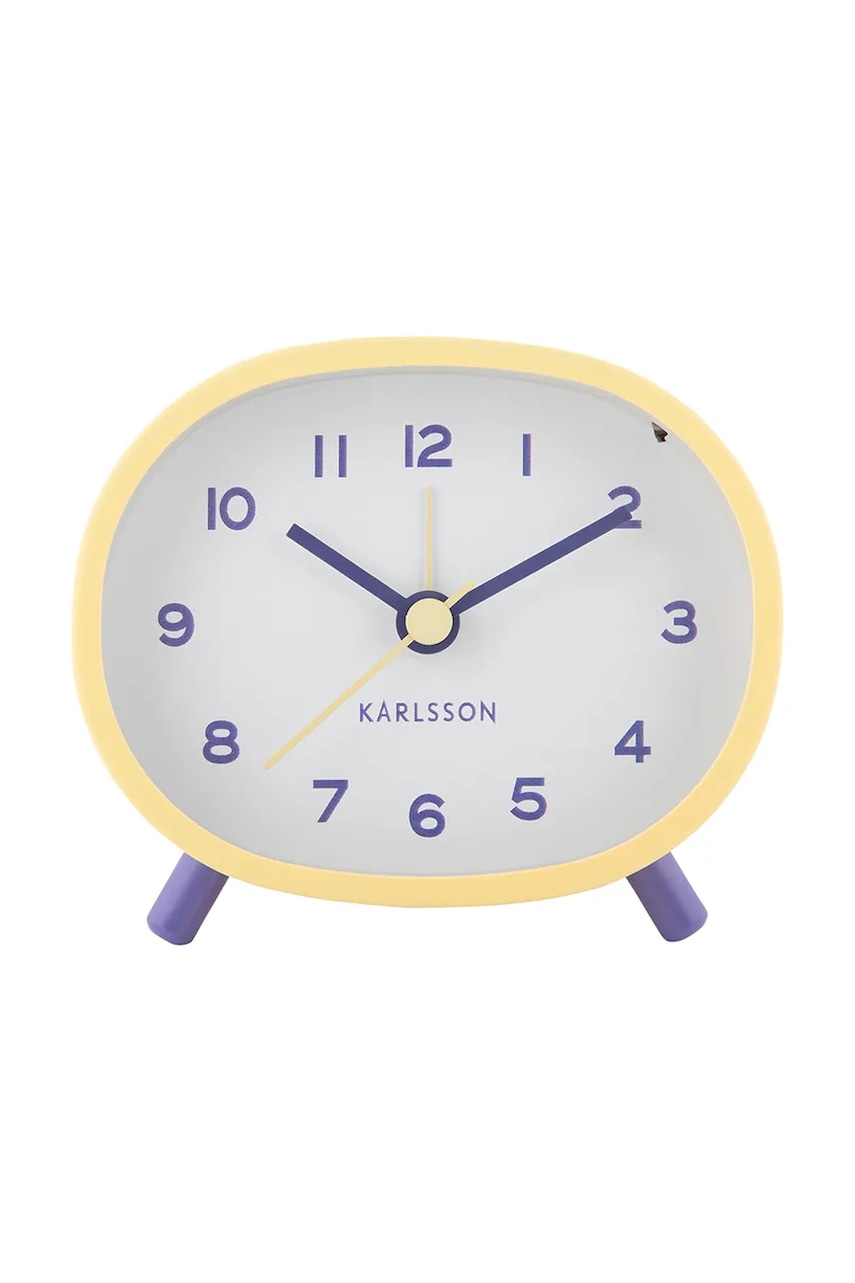 Karlsson ceas cu alarmă Cheeky Oval culoarea galben