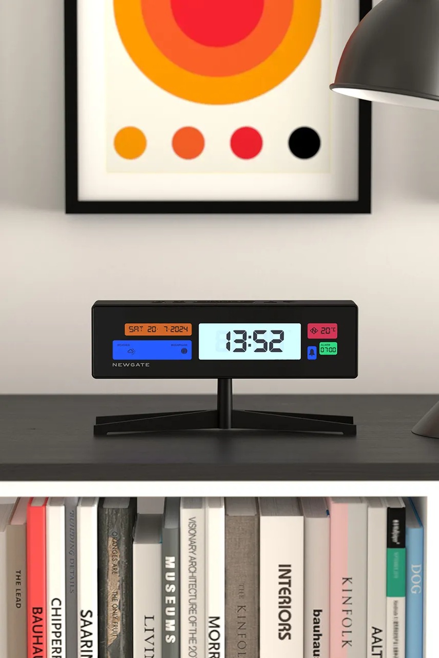 Ξυπνητήρι Newgate Supergenius LCD 21,8 cm χρώμα: μαύρο φωτογραφία
