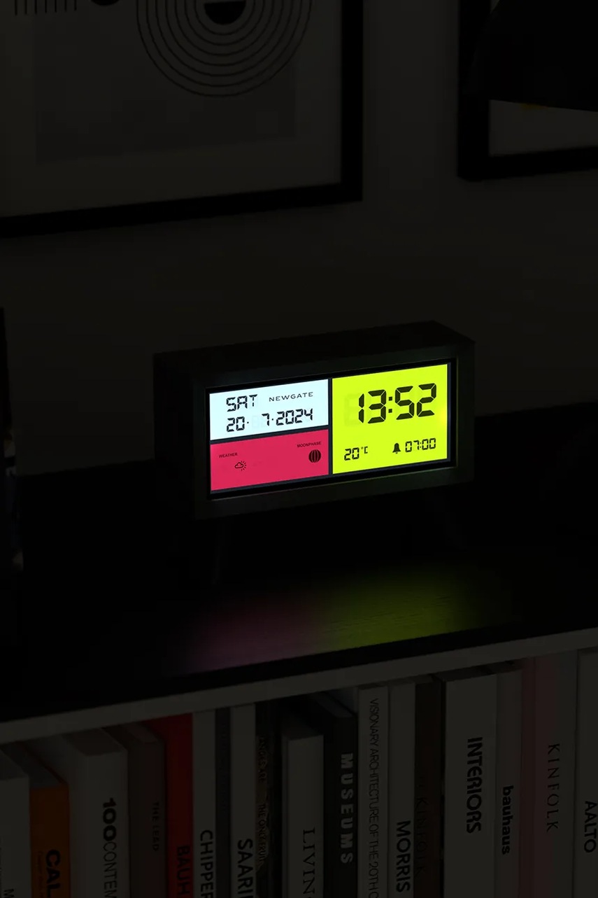 Ξυπνητήρι Newgate Spectronoma LCD 21,8 cm χρώμα: μαύρο φωτογραφία