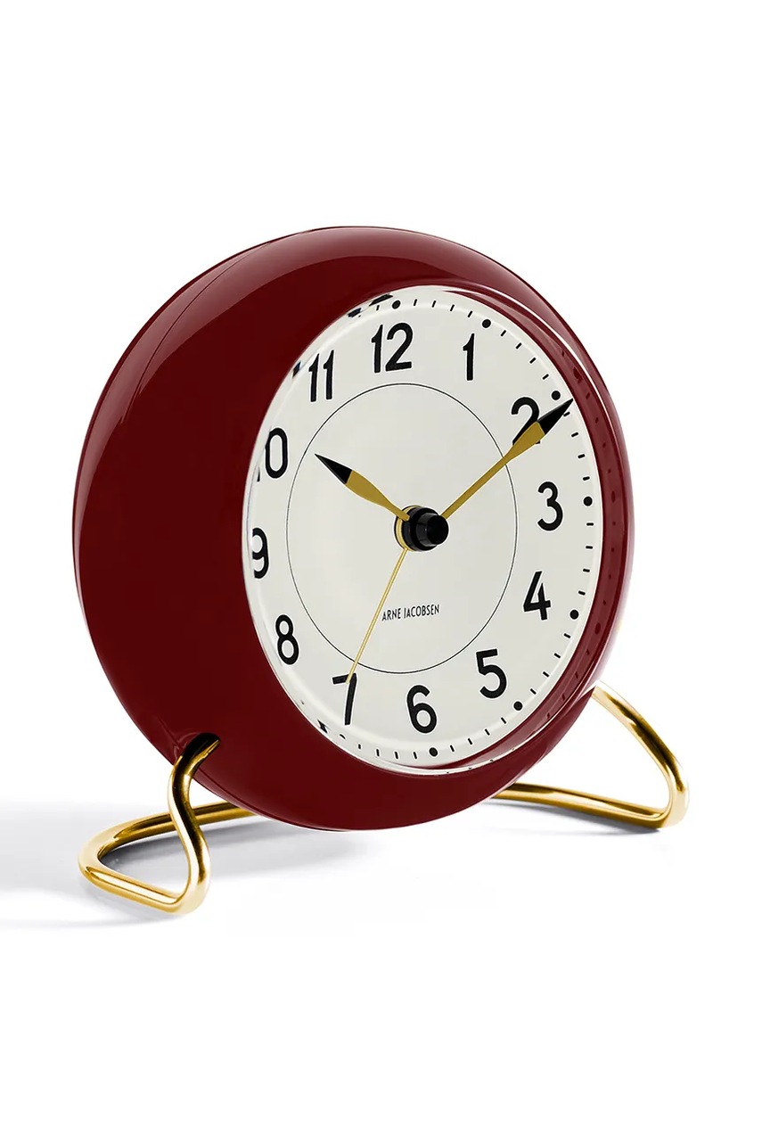 Επιτραπέζιο ρολόι Rosendahl Station Table 11 cm χρώμα: μπορντό φωτογραφία