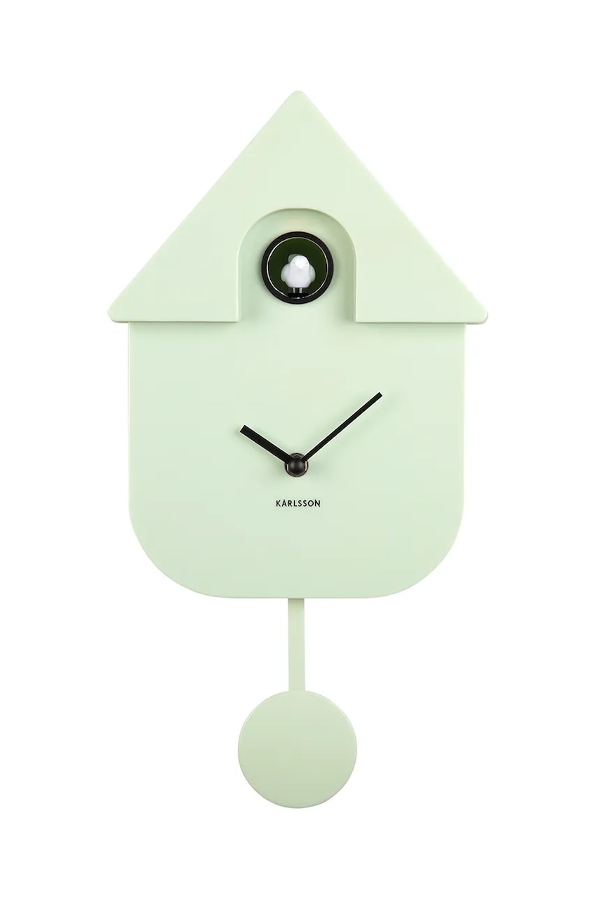 Karlsson ceas cu cuc Modern Cuckoo 41 cm culoarea verde Karlsson ceas cu cuc Modern Cuckoo 41 cm culoarea verde