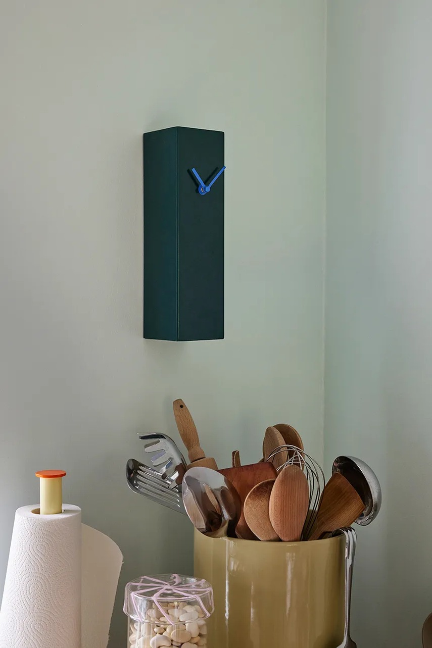 Ρολόι Hübsch Hour 8 x 8 x 28 cm χρώμα: πράσινο φωτογραφία