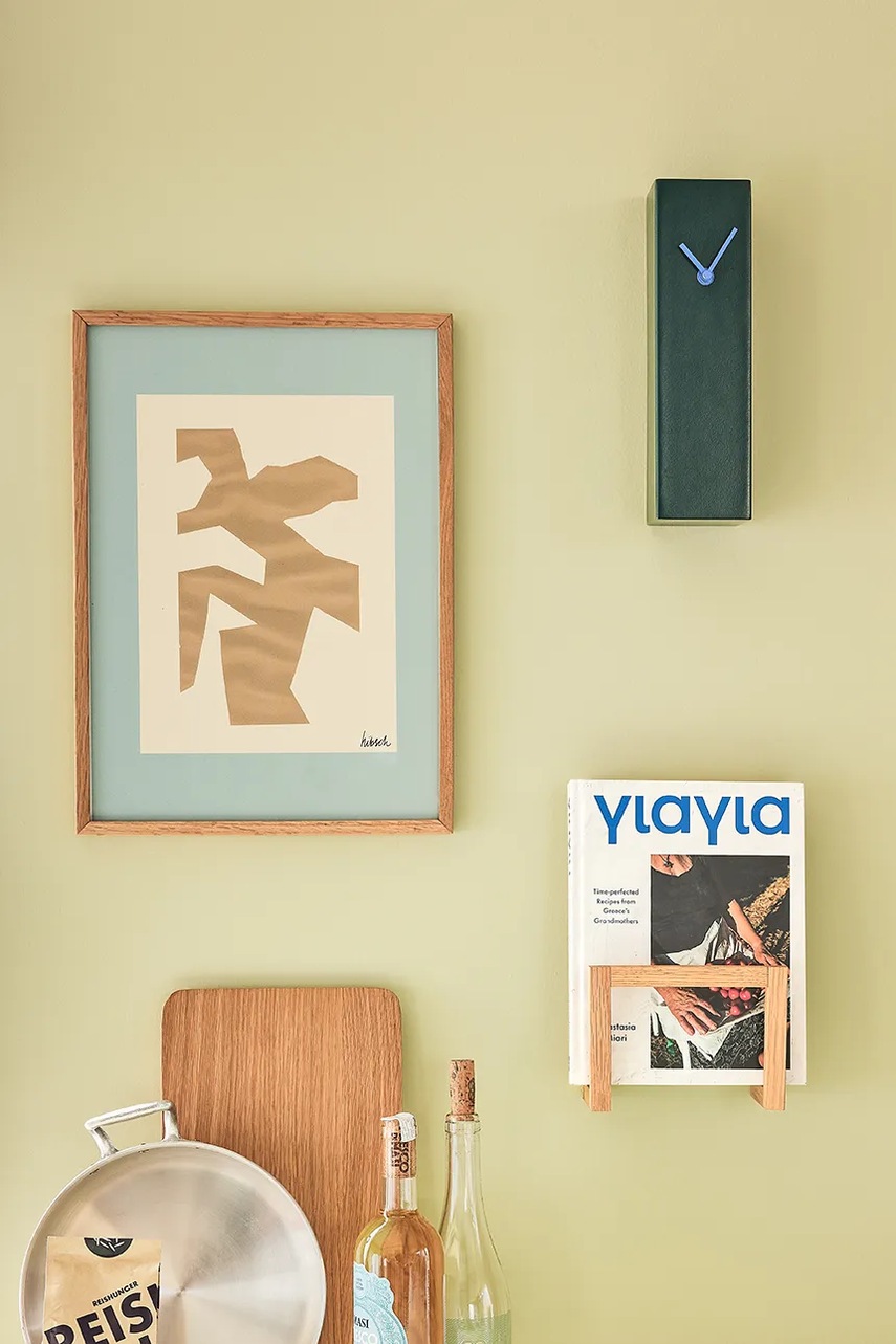 Ρολόι Hübsch Hour 8 x 8 x 28 cm χρώμα: πράσινο φωτογραφία