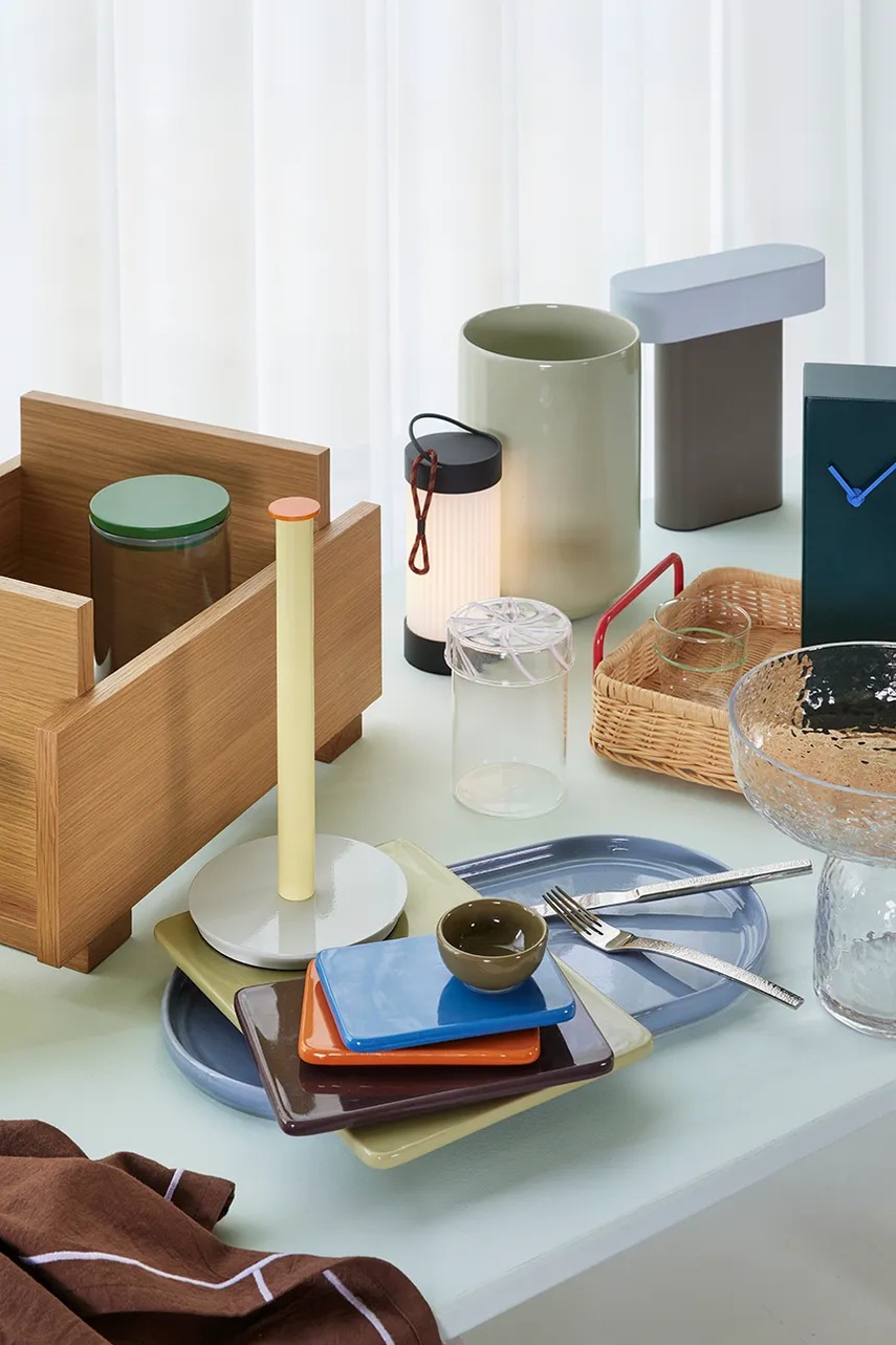 Ρολόι Hübsch Hour 8 x 8 x 28 cm χρώμα: πράσινο φωτογραφία