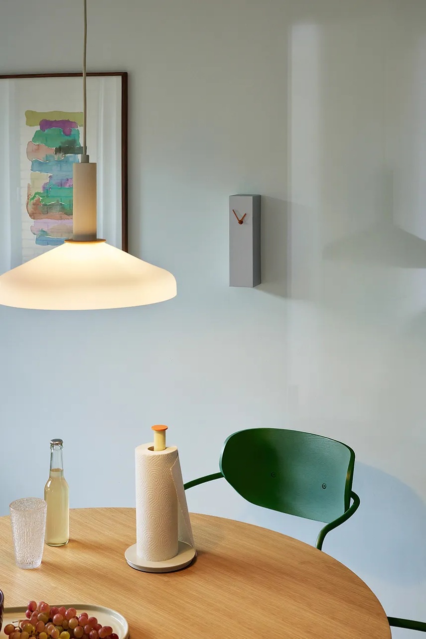 Ρολόι Hübsch Hour 8 x 8 x 28 cm χρώμα: γκρι φωτογραφία