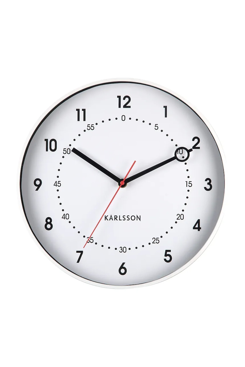 Karlsson ceas 31,5 x 4,5 cm culoarea alb