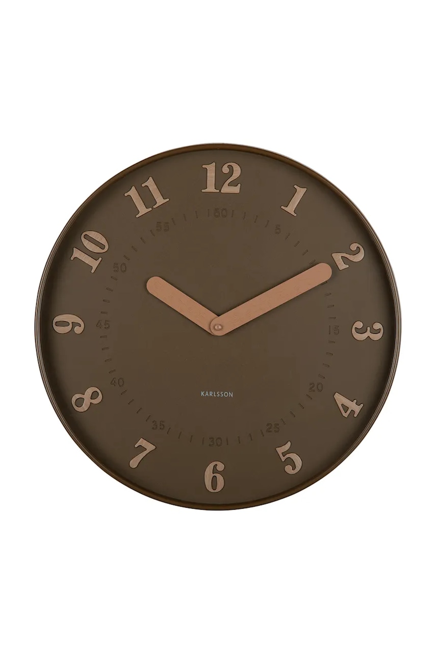 Karlsson ceas de perete Amena 40 cm culoarea maro