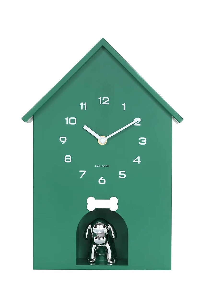 E-shop Nástěnné hodiny Karlsson Dog House 36,5 cm