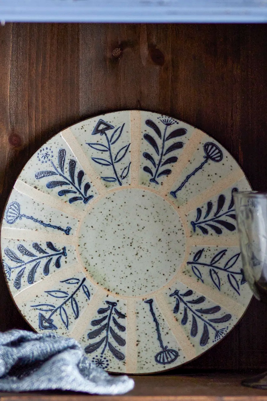 Πιάτο Bloomingville Leonie χρώμα: μπλε φωτογραφία