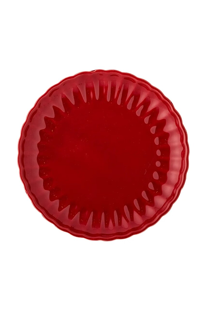 Bloomingville farfurie Latina culoarea rosu
