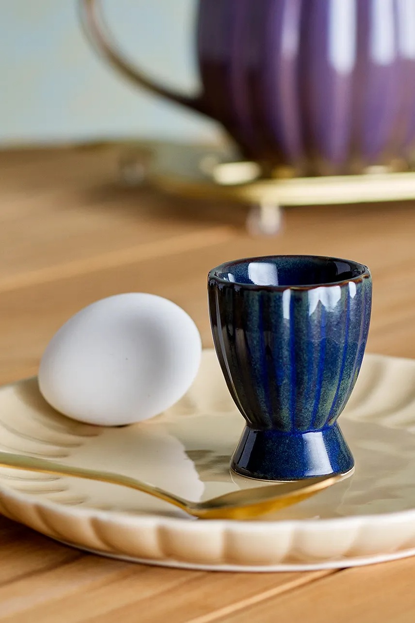 Ποτήρι αυγού Bloomingville Latina χρώμα: ναυτικό μπλε φωτογραφία