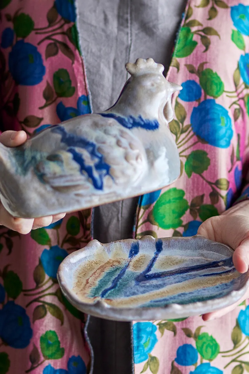 Βουτυριέρα Bloomingville Heni χρώμα: πολύχρωμο φωτογραφία