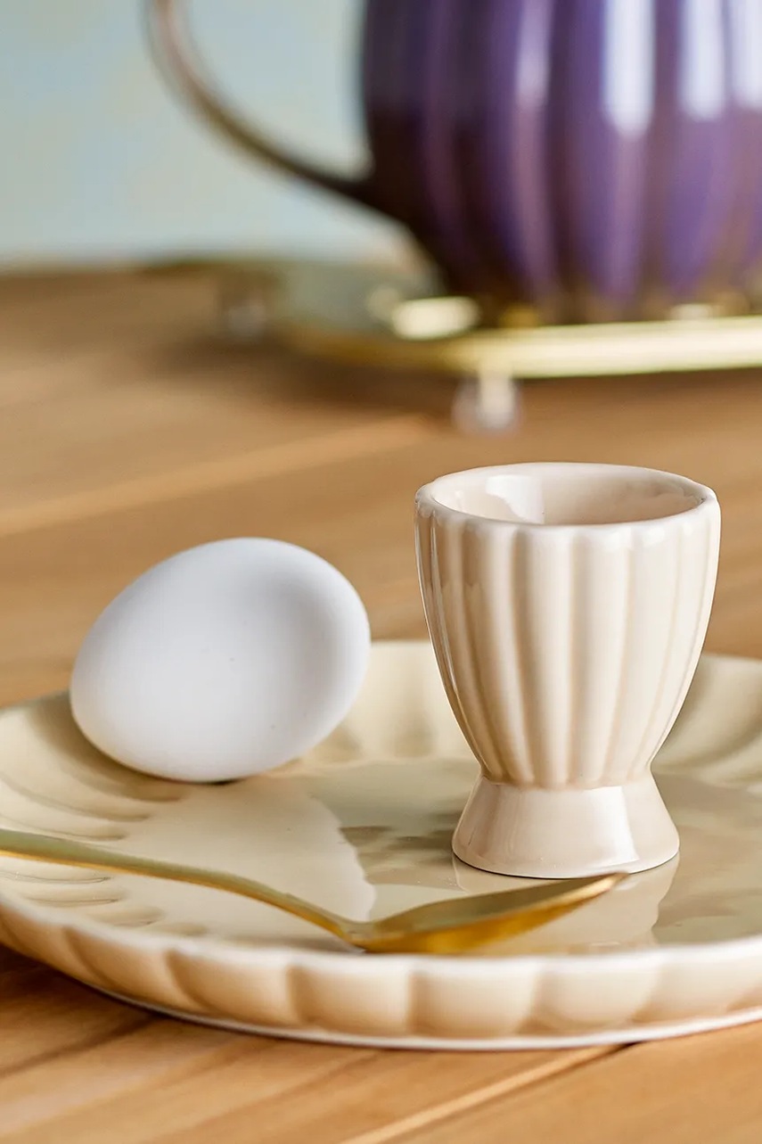 Ποτήρι αυγού Bloomingville Latina χρώμα: μπεζ φωτογραφία